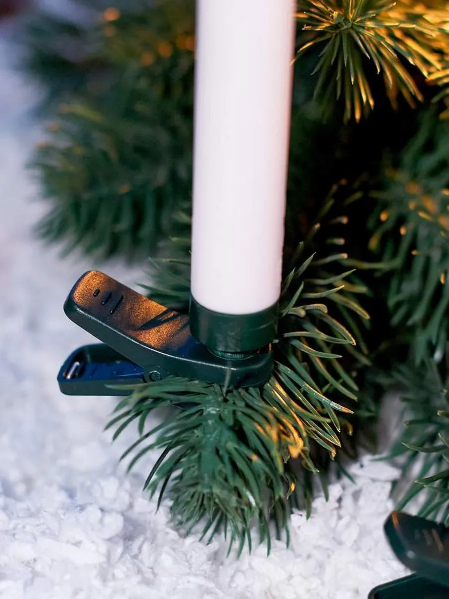 Dekorative Clip-Kerzen für den Weihnachtsbaum