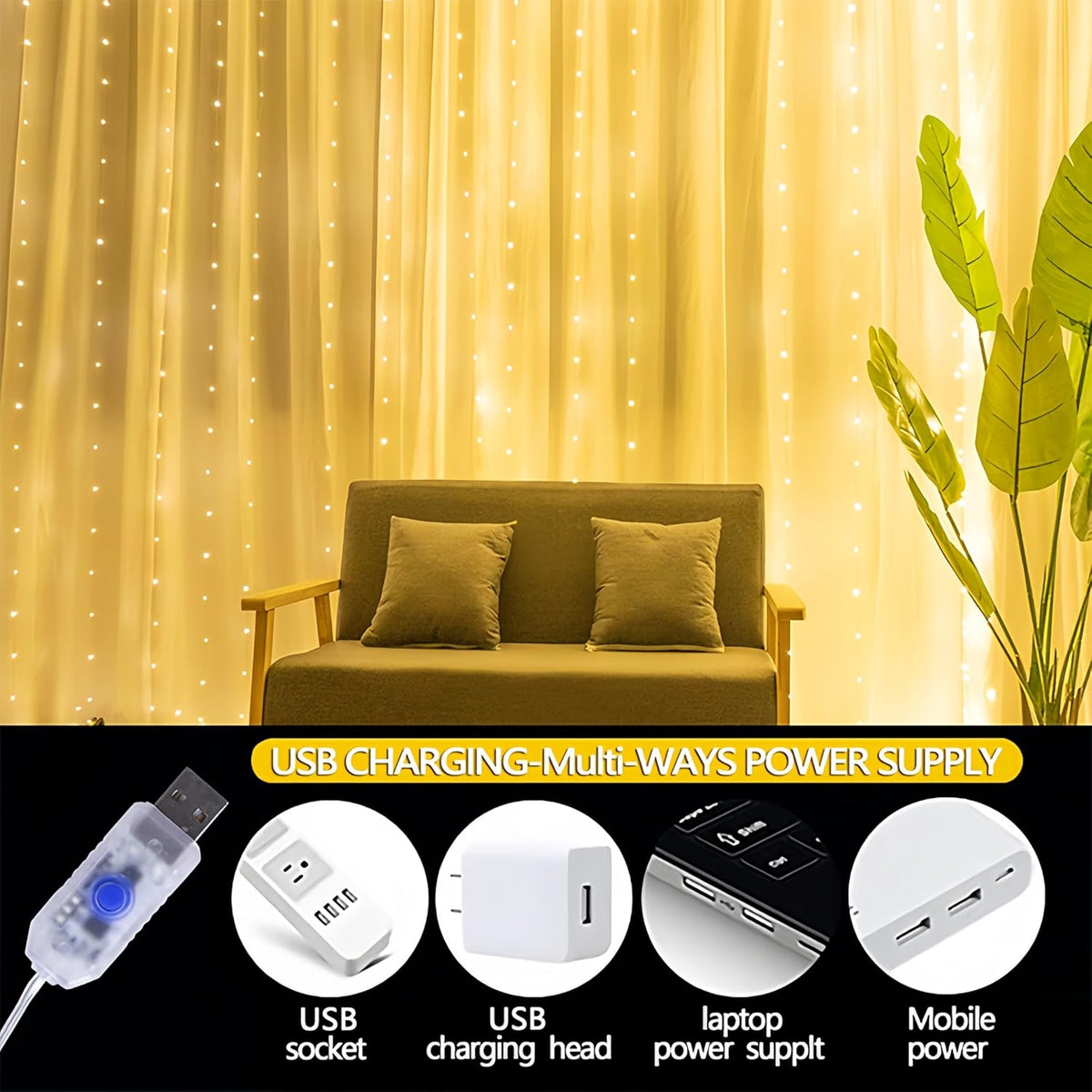 Tenda luminosa a LED