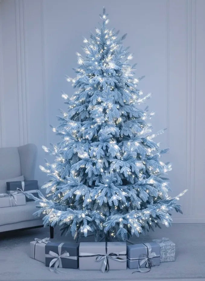 Schneebedeckter Crystal Weihnachtsbaum