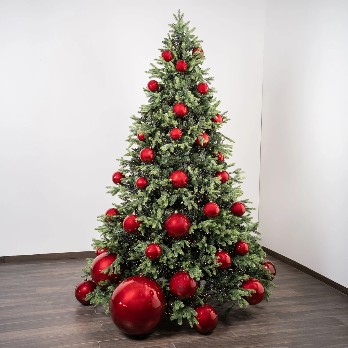Boule de Noël « Rouge Nacré »