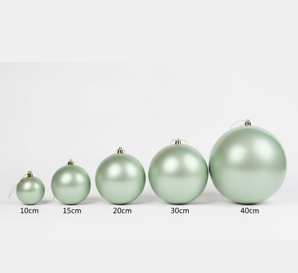 Boule de Noël « Vert Clair Nacré » 40cm