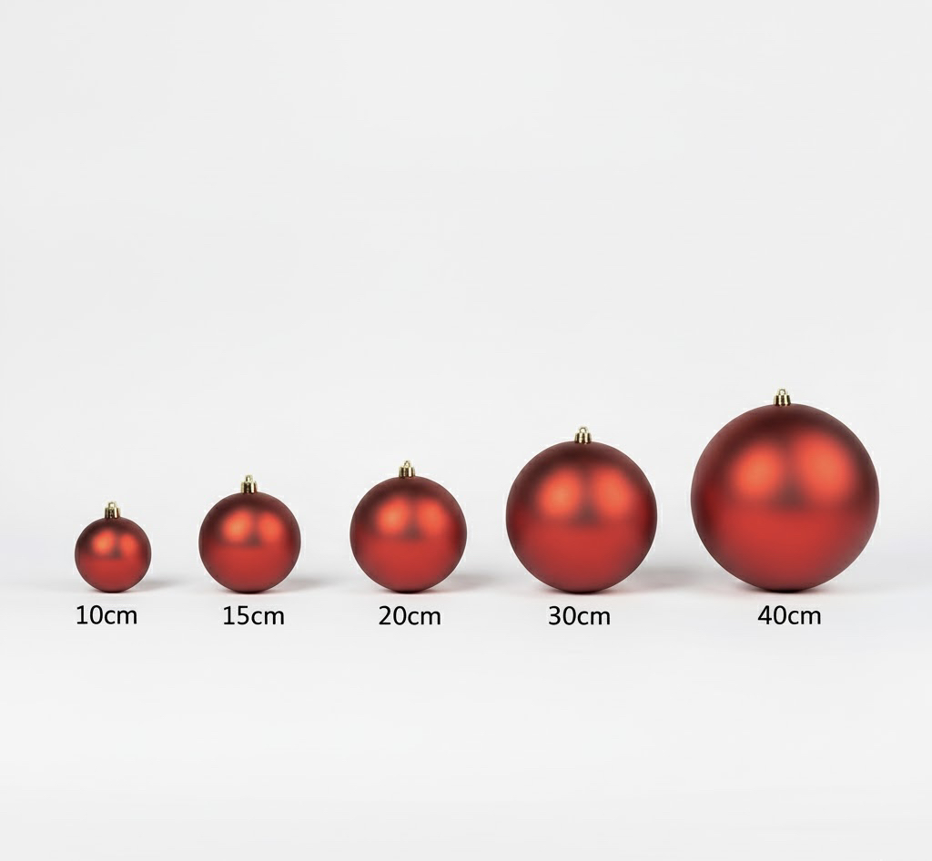 Boule de Noël « Rouge Mat » 40cm