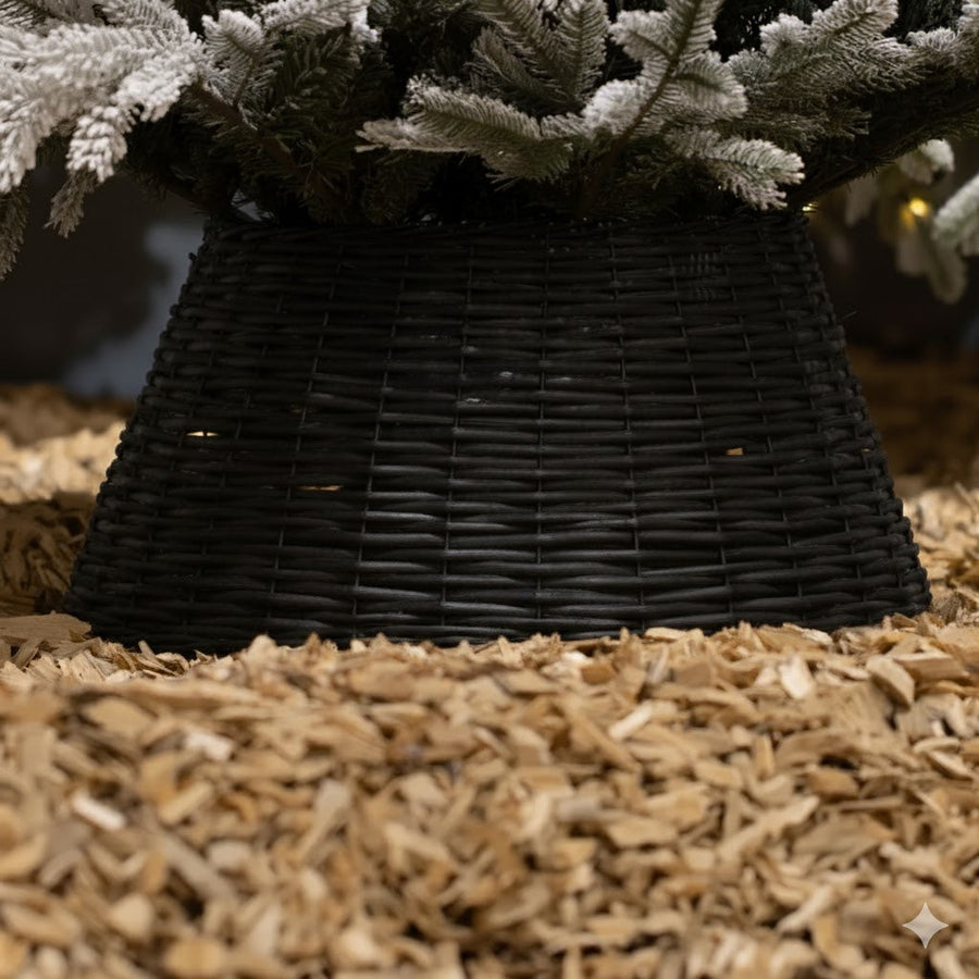 Black skirt Christmas tree stand cover